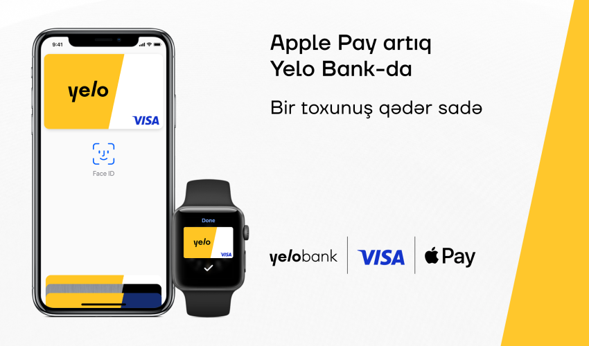 Apple Pay artıq Yelo Bank-da!