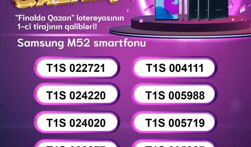 “Final çay iç, Finalda qazan!” lotereyasının ilk qalibləri artıq müəyyənləşdi!-FOTO