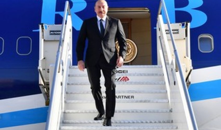 President of Azerbaijan arrives in Albania President of Azerbaijan arrives in Albania