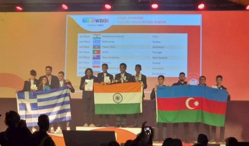 AzTU komandası Dünya Robot Olimpiadasında üçüncü oldu