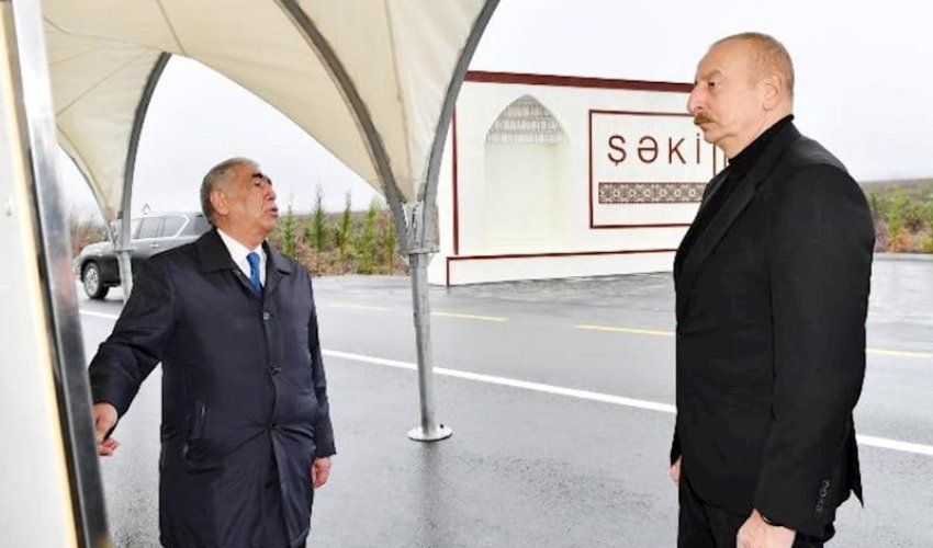 Prezident Şəkiyə getdi Prezident Şəkiyə getdi