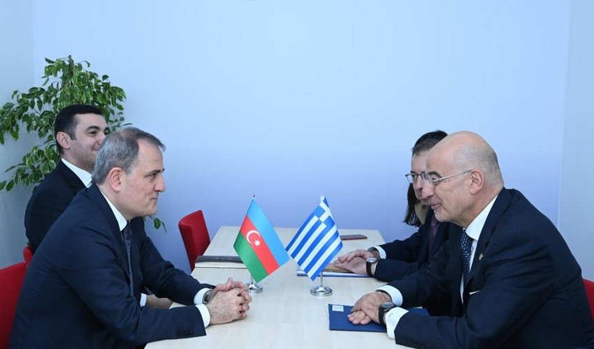 Azerbaijani Foreign Minister Bayramov discusses energy cooperation with Greek counterpart Azerbaijani Foreign Minister Bayramov discusses energy cooperation with Greek counterpart
