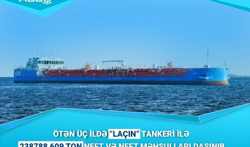 Azerbaijan's first national tanker transports 239,000 tons of oil and oil products