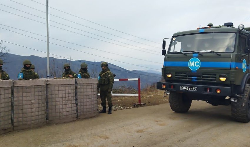 На дороге Ханкенди - Лачын обеспечено беспрепятственное движение автомобилей миротворцев