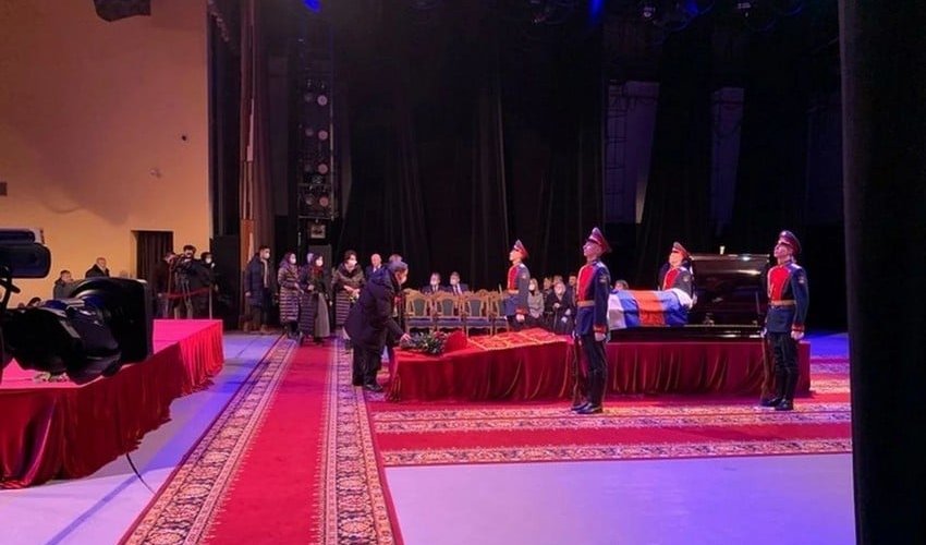 Putin arrives in Ufa for farewell ceremony for first president of Bashkortostan Putin arrives in Ufa for farewell ceremony for first president of Bashkortostan