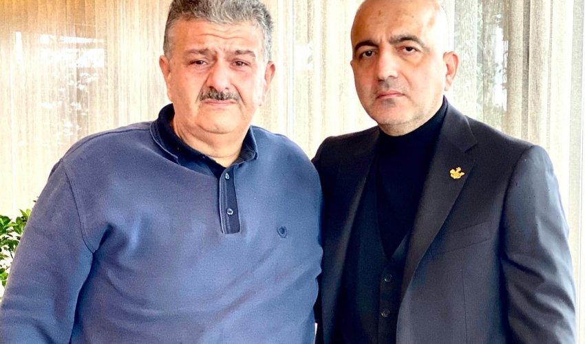 Mübariz Mənsimov şəhid atası ilə görüşüb Mübariz Mənsimov şəhid atası ilə görüşüb