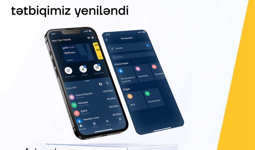 Biznes sahibləri üçün Yelo mobil tətbiqində yenilik