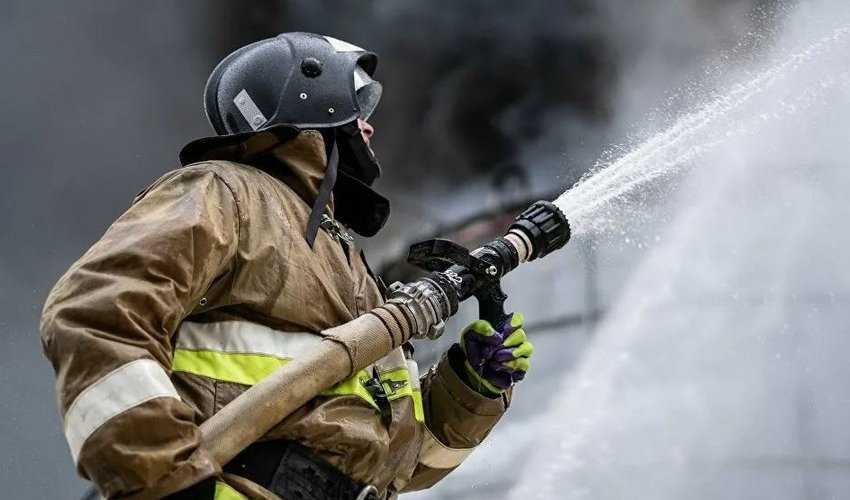 В Загатале произошел пожар