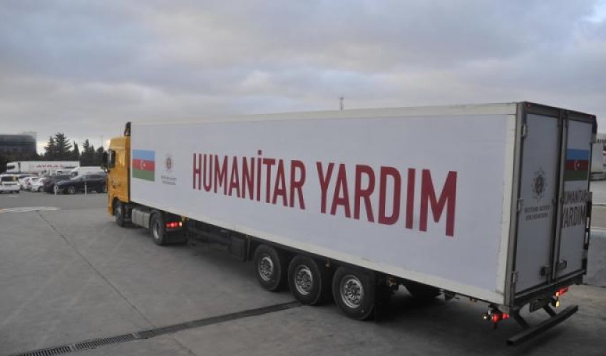 Heydər Əliyev Fondu Türkiyəyə humanitar yardım göndərib - VİDEO