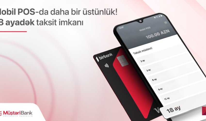 Kapital Bank-ın Mobil-POS xidmətinə yeni taksit funksiyası əlavə olundu