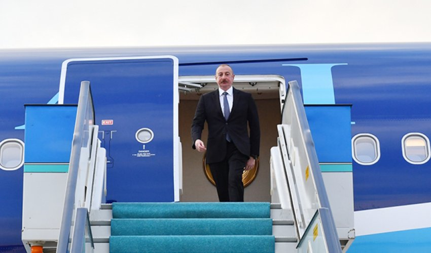 Prezident Türkiyəyə səfərə gəlib Prezident Türkiyəyə səfərə gəlib