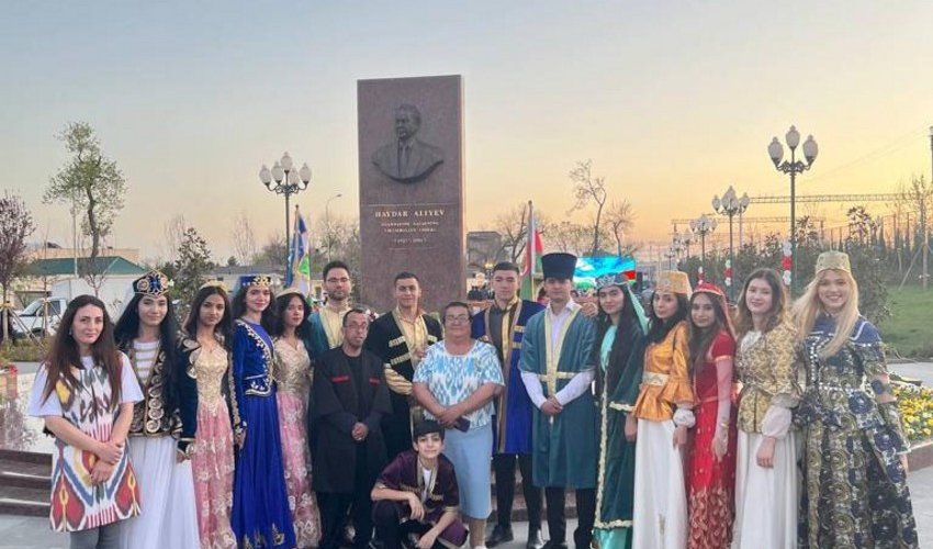 Daşkənddə Heydər Əliyevin 100 illik yubileyi qeyd olunub Daşkənddə Heydər Əliyevin 100 illik yubileyi qeyd olunub
