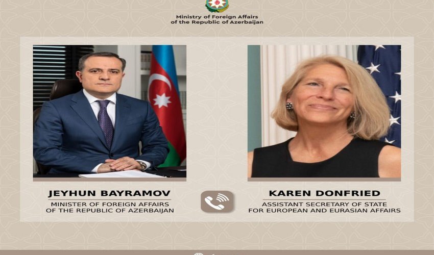 Azerbaijani FM, US Assistant Secretary of State discuss peace process between Azerbaijan and Armenia