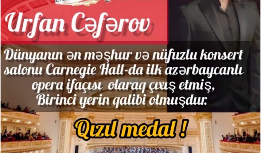 Azərbaycanlı vokalçı ABŞ-da qızıl medal qazandı