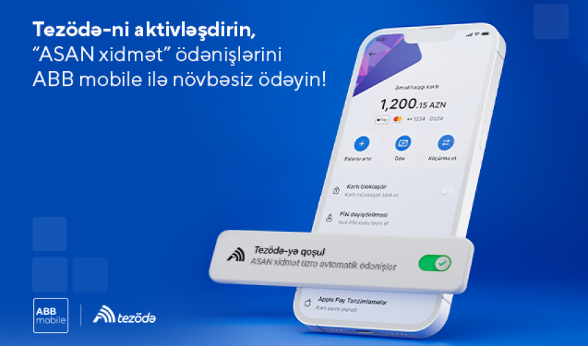 “ASAN xidmət” ödənişlərini ABB mobile ilə növbəsiz ödə