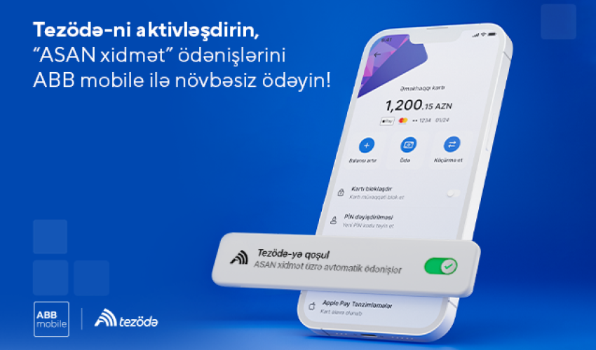 Совершайте оплаты “ASAN xidmət” без очередей с ABB mobile! Совершайте оплаты “ASAN xidmət” без очередей с ABB mobile!