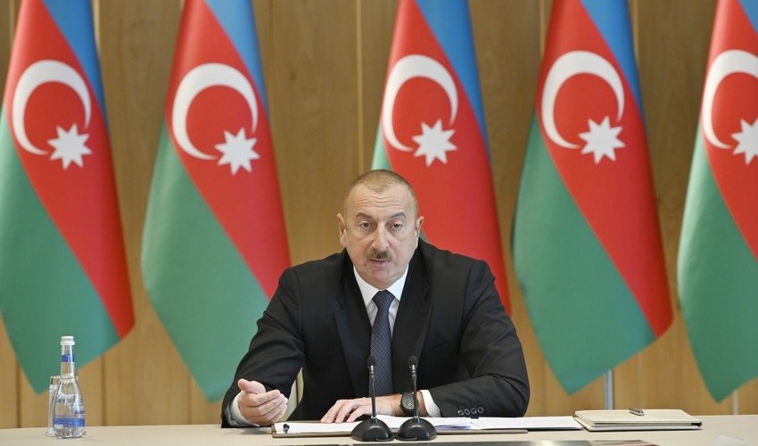 Azerbaijani President: By burning our flag, Armenians only showed their ugly qualities to the whole world