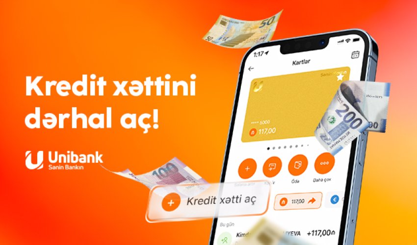 Bir neçə saniyə ərzində UCard-da kredit xətti