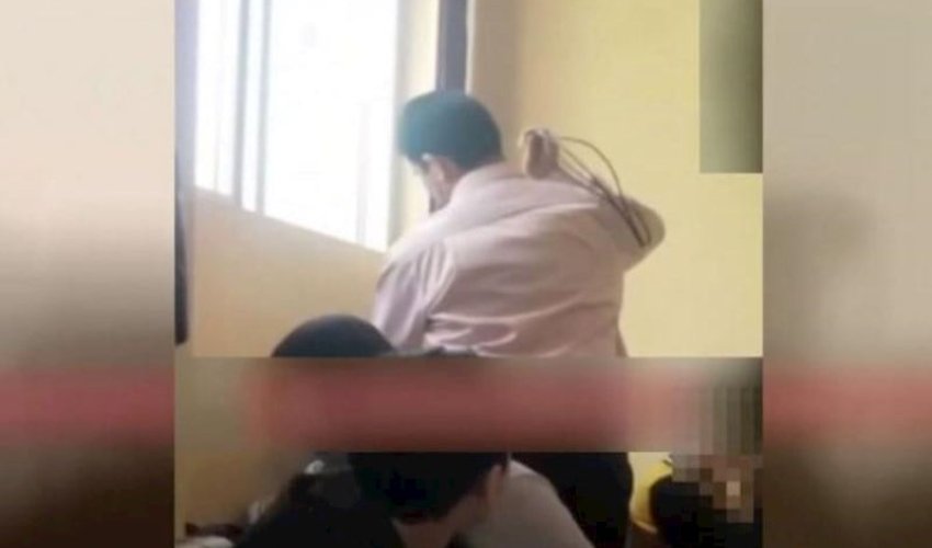 Şagirdi məftillə vuran müəllimlə bağlı araşdırma aparılır - DİN Şagirdi məftillə vuran müəllimlə bağlı araşdırma aparılır - DİN