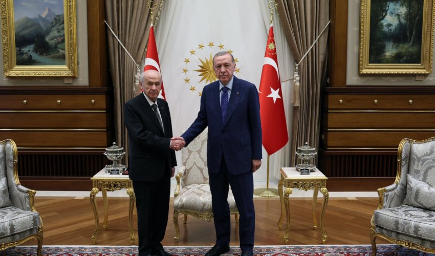 Ərdoğan Dövlət Bağçalını qəbul edib Ərdoğan Dövlət Bağçalını qəbul edib