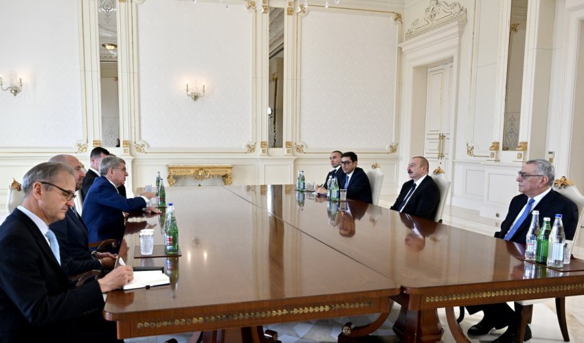 Президент Ильхам Алиев принял президента Международного олимпийского комитета Президент Ильхам Алиев принял президента Международного олимпийского комитета