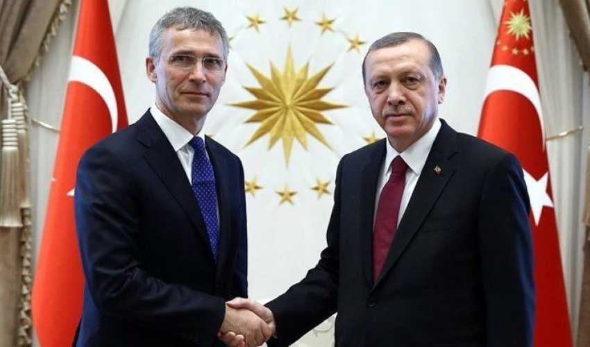 Ərdoğan Stoltenberqi qəbul etdi Ərdoğan Stoltenberqi qəbul etdi