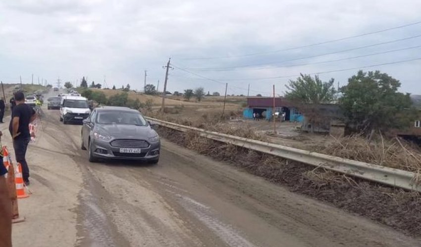 Bakı-Şamaxı-Yevlax yolunda nəqliyyatın hərəkəti bərpa olunub - YENİLƏNİB