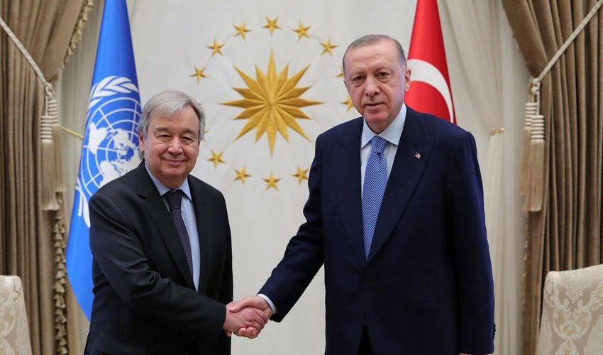 Turkish President Erdogan, UN chief discuss Israeli-Palestinian tension over phone