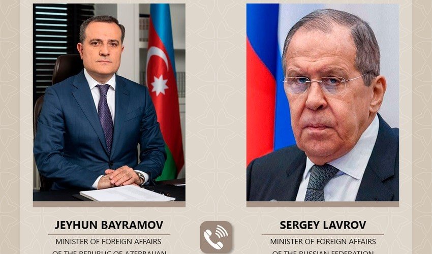 Ceyhun Bayramovla Sergey Lavrov Tehran görüşünün nəticələrini müzakirə ediblər - Yenilənib