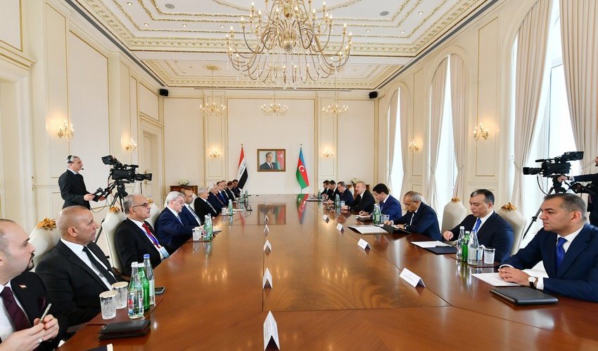 Presidents of Azerbaijan and Iraq hold expanded meeting Presidents of Azerbaijan and Iraq hold expanded meeting