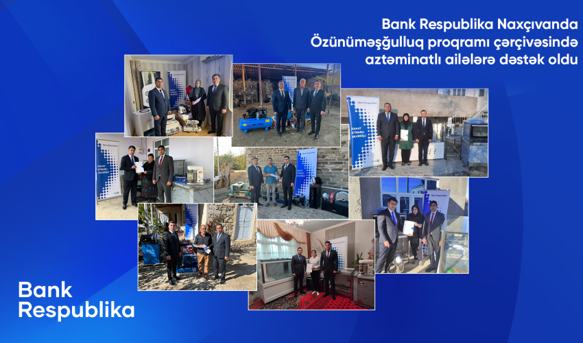 Bank Respublika Naxçıvanda aztəminatlı ailələrə dəstək oldu!