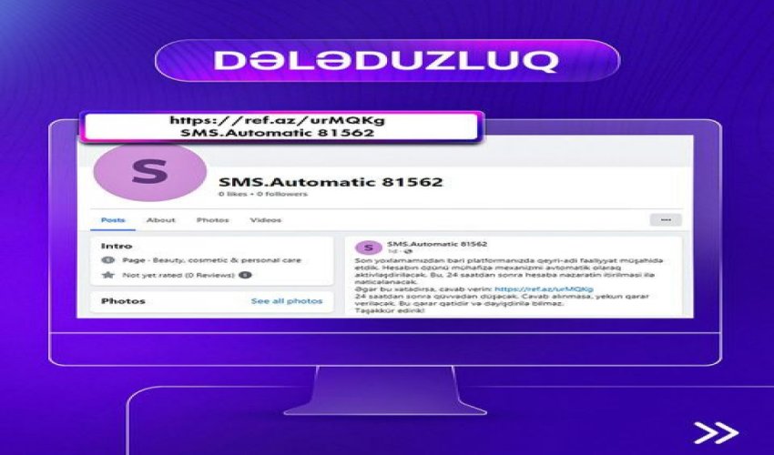 “Facebook” sosial şəbəkəsində saxta dələduzluq səhifələri yaradılır