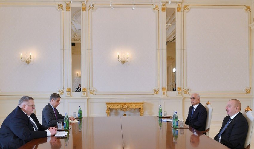 President of Azerbaijan Ilham Aliyev receives Deputy Prime Minister of Russia Alexei Overchuk President of Azerbaijan Ilham Aliyev receives Deputy Prime Minister of Russia Alexei Overchuk