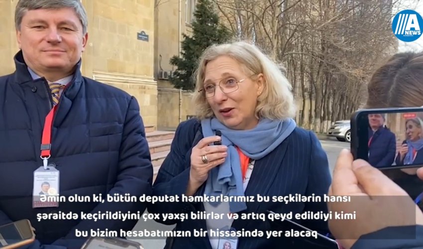 Xarici müşahidəçilər seçki prosesinə münasibət bildirib - Video Xarici müşahidəçilər seçki prosesinə münasibət bildirib - Video