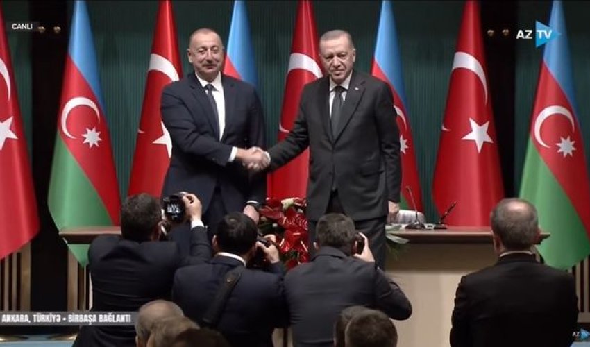 Azərbaycan-Türkiyə prezidentləri mətbuata bəyanatlarla çıxış ediblər