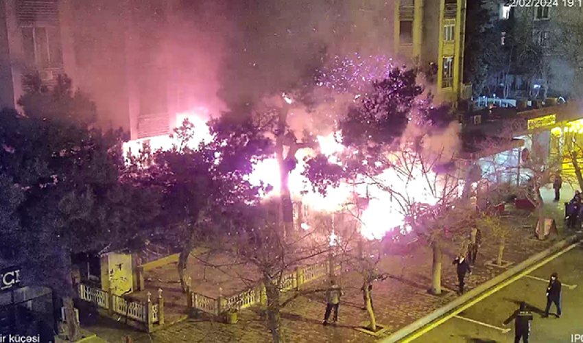 Bakıda restoranda baş verən yanğın söndürülüb - Yenilənib Bakıda restoranda baş verən yanğın söndürülüb - Yenilənib