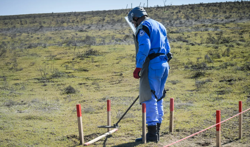 Nearly 600 mines found in liberated areas last month