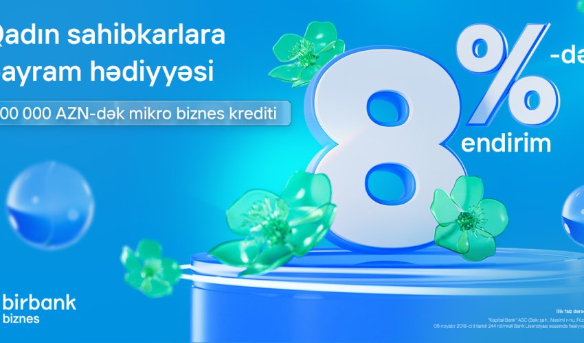 Birbank Biznes-dən qadın sahibkarlara özəl 8 Mart hədiyyəsi