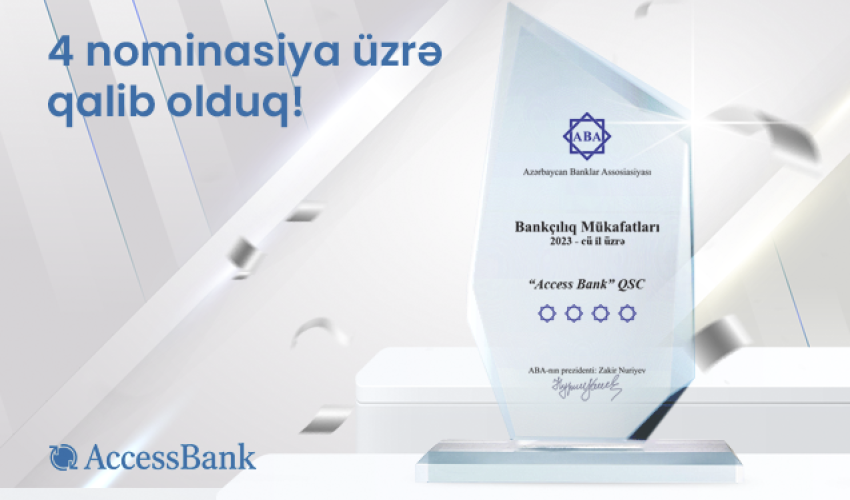 AccessBank 4 nominasiya üzrə qalib olub