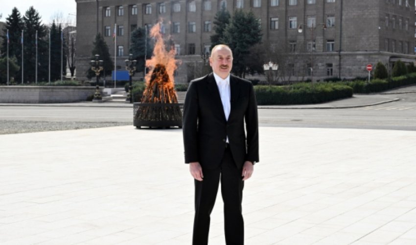 Ильхам Алиев посетил  Ханкенди