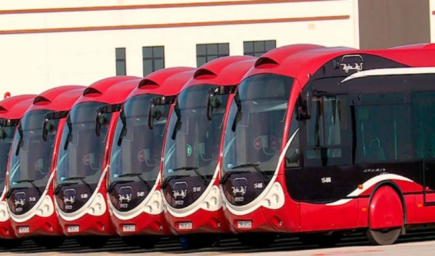 İstismara veriləcək avtobuslar qırmızı rəngdə olacaq İstismara veriləcək avtobuslar qırmızı rəngdə olacaq