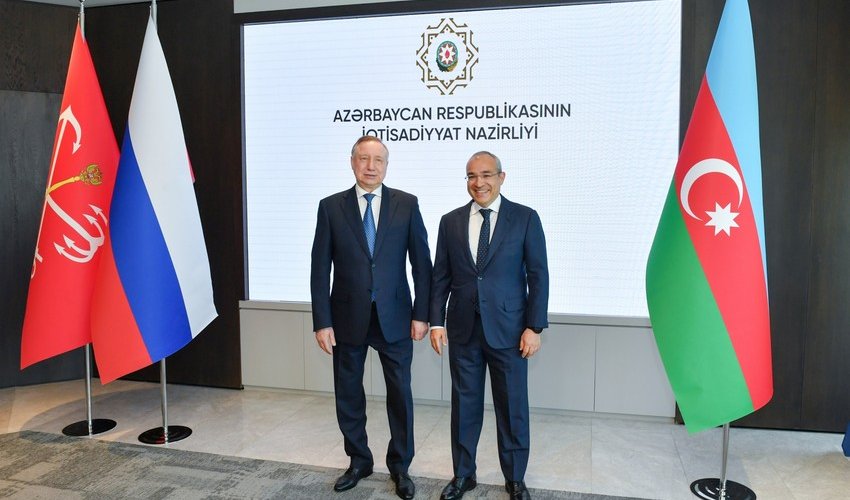 Azerbaijani economy minister, governor of St. Petersburg mull enhancing joint activities in shipbuilding