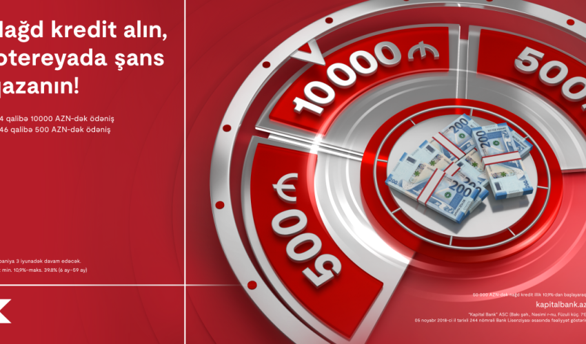 Kapital Bank introduces exciting “50 gün 50 hədiyyə” (“50 days 50 gifts”) lottery