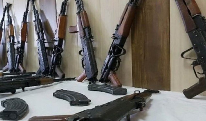 Assault rifles, grenades, and grenade launcher found in Khankandi