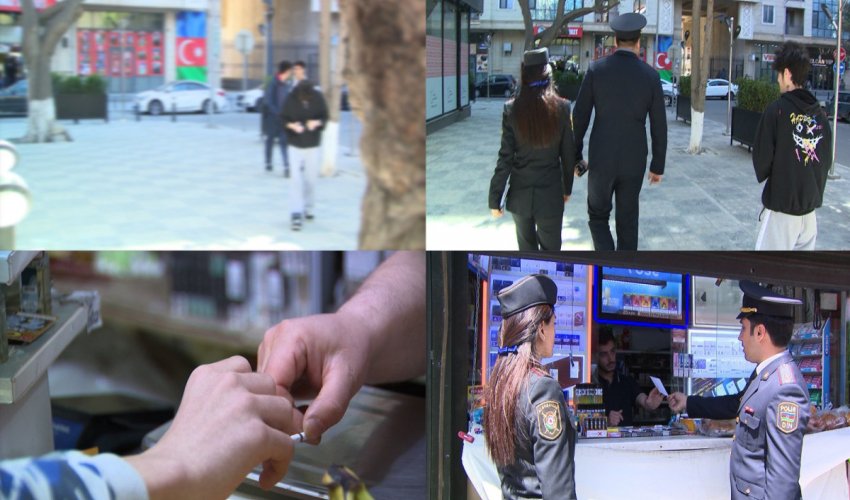 Bakıda məktəblilərə siqaret satanlar cərimələnib Bakıda məktəblilərə siqaret satanlar cərimələnib