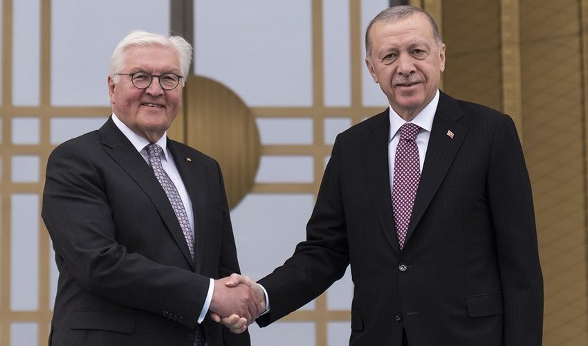 Erdogan meets with German President Erdogan meets with German President
