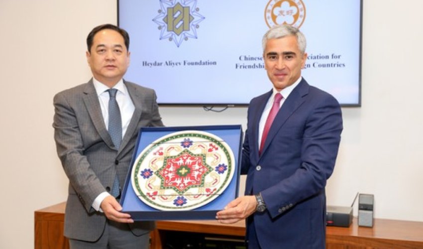 Heydər Əliyev Fondu və Çin Xalq Assosiasiyası arasında əməkdaşlıq müzakirə olunub