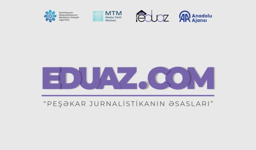 “Peşəkar jurnalistikanın əsasları” adlı onlayn təlim kursu istifadəyə verilib - Video “Peşəkar jurnalistikanın əsasları” adlı onlayn təlim kursu istifadəyə verilib - Video