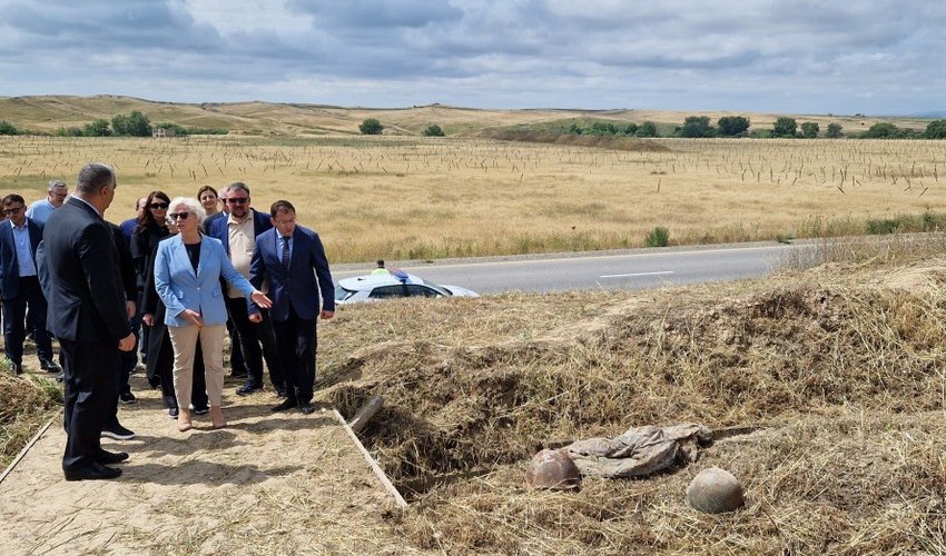 Latviya parlamentinin sədri Füzulidə səfərdədir