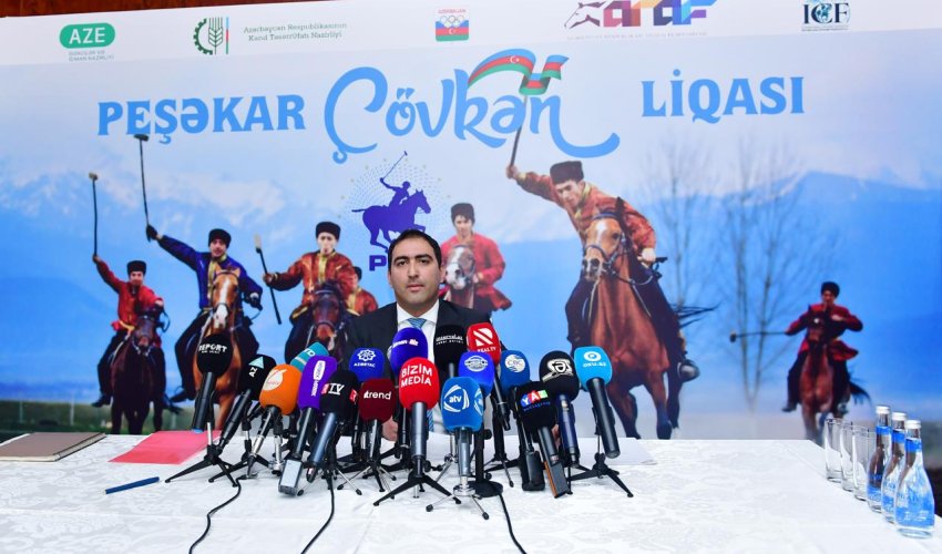Peşəkar Çövkən Liqasının açılış mərasiminə həsr olunmuş mətbuat konfransı keçirilib Peşəkar Çövkən Liqasının açılış mərasiminə həsr olunmuş mətbuat konfransı keçirilib